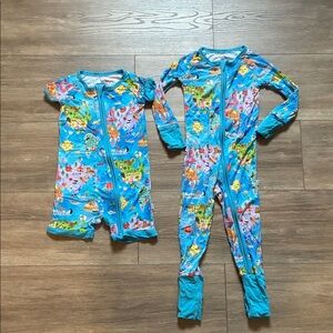 Little Sleepies Around The World Zippy and Shorty BUNDLE - 12-18 Months